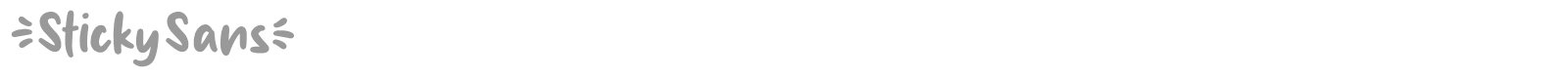 Sticky Sans font preview